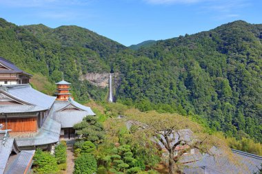 Nachisan, Nachikatsuura, Wakayama, Japonya 'daki Kumano-Nachi Büyük Tapınağı