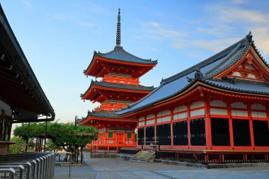  Kiyomizu-dera tapınağı, Kiyomizu 'da bir Budist Tapınağı, Higashiyama Kyoto Japonya