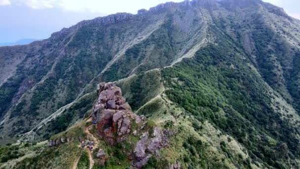Θέα Στο Βουνό Της Περιοχής Jinguashi Και Jiufen Ένας Δημοφιλής — Αρχείο Βίντεο