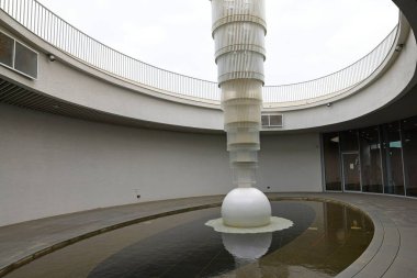 Taoyuan Tayvan 'da balık pazarı ve balıkçılık alanı olan Yongan Balıkçılık Limanı dinlenme alanı.