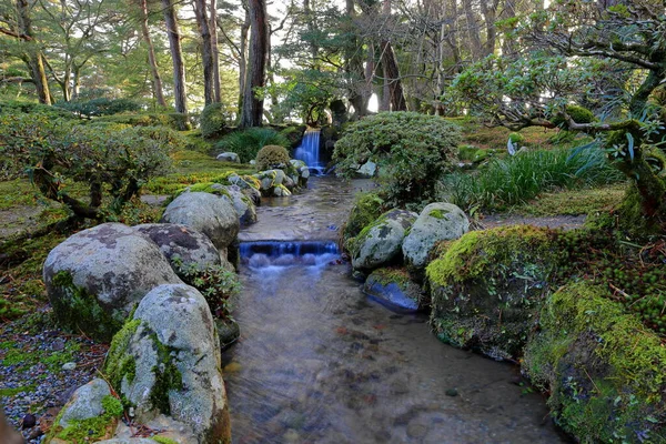 Kenroku Kanazawa Ishikawa Japan Einer Der Drei Großen Gärten Japans lizenzfreie Stockbilder
