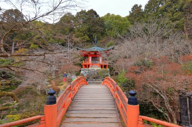 Daigo-ji Tapınağı 5 katlı bir Budist tapınağı, Daigohigashiojicho, Fushimi Ward, Kyoto, Japonya 