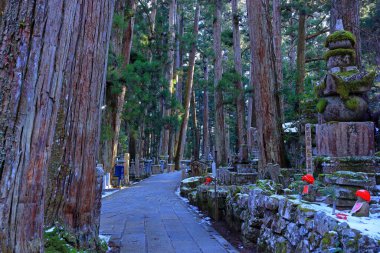 Kongobu-ji Okuno-in Okunoin Mezarlığı Koyasan, Koya, Ito Bölgesi, Wakayama, Japonya