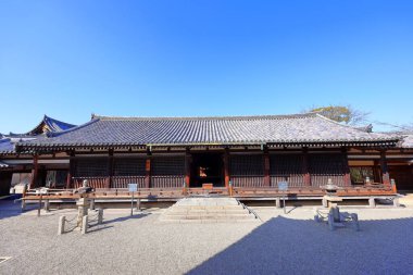 Horyu-ji, dünyanın en eski ahşap binaları Horyuji, Sannai, Ikaruga, Ikoma, Nara, Japonya 'daki Budist tapınağı. 