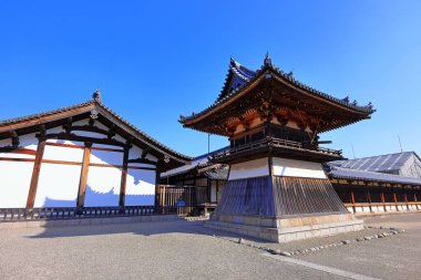 Horyu-ji, dünyanın en eski ahşap binaları Horyuji, Sannai, Ikaruga, Ikoma, Nara, Japonya 'daki Budist tapınağı. 