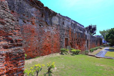Anping Eski Kalesi, 17. yüzyıl kalesi. Hollanda Doğu Hindistan Şirketi tarafından Guosheng Bulvarı, Anping Bölgesi, Tainan, Tayvan 'da inşa edildi.