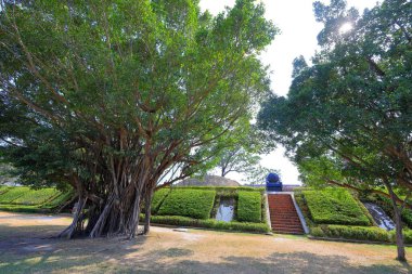 Sonsuz Altın Kale, 1870 'lerde Gwangju Bulvarı, Anping Bölgesi, Tainan, Tayvan' da inşa edilmiş bir savunma kalesinin kalıntıları.