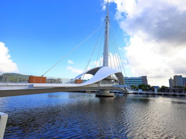  Büyük Liman Köprüsü (Dagang Köprüsü) Yancheng Bölgesi, Kaohsiung Şehri, Tayvan
