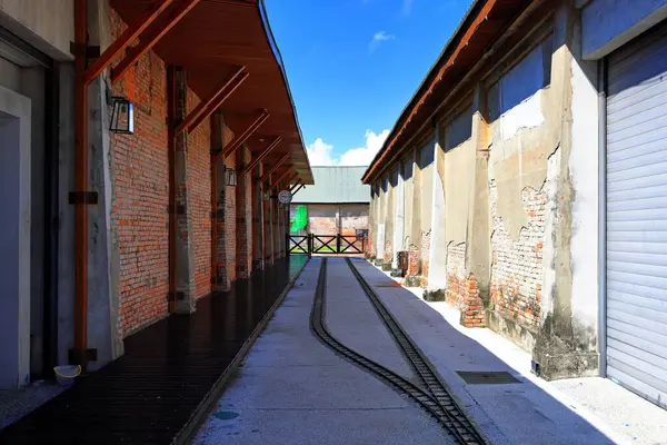 stock image Hamasen Railway Cultural Park at Gushan Rd, Gushan District, Kaohsiung City, Taiwan