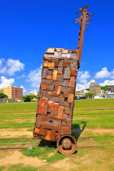 stock image Hamasen Railway Cultural Park at Gushan Rd, Gushan District, Kaohsiung City, Taiwan