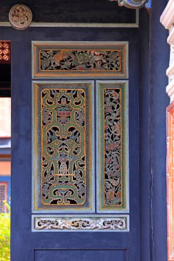 Wufeng Lin aile bahçesi Wufeng Bölgesi, Taichung, Tayvan 'da zarif bir konak ve klasik Çin bahçe mimarisi.