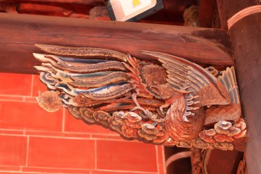 Wufeng Lin aile bahçesi Wufeng Bölgesi, Taichung, Tayvan 'da zarif bir konak ve klasik Çin bahçe mimarisi.