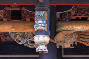 Wufeng Lin aile bahçesi Wufeng Bölgesi, Taichung, Tayvan 'da zarif bir konak ve klasik Çin bahçe mimarisi.