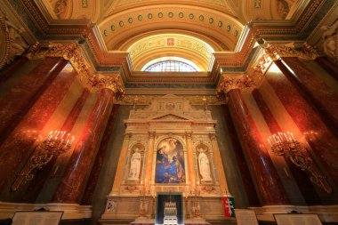 St. Stephen's Basilica, a Roman Catholic place of worship, at Szent Istvan ter, Budapest Hungary clipart