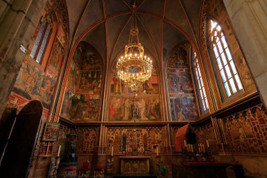 Saint Vitus Katedrali (Katedrala sv. Prag Şatosu, Prag Çekçe (Prazsky Hrad, Praha, Çek Cumhuriyeti))