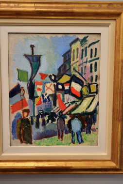 Albertina 'da resim ve sanat eserleri, sanat müzesi, 19. yüzyıl Habsburg sarayı eski ana baskı koleksiyonları ve 20. yüzyıl sanat eserleri Wien' de (Viyana), Avusturya