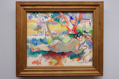 Albertina 'da resim ve sanat eserleri, sanat müzesi, 19. yüzyıl Habsburg sarayı eski ana baskı koleksiyonları ve 20. yüzyıl sanat eserleri Wien' de (Viyana), Avusturya