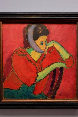 Albertina 'da resim ve sanat eserleri, sanat müzesi, 19. yüzyıl Habsburg sarayı eski ana baskı koleksiyonları ve 20. yüzyıl sanat eserleri Wien' de (Viyana), Avusturya