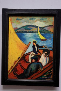 Albertina 'da resim ve sanat eserleri, sanat müzesi, 19. yüzyıl Habsburg sarayı eski ana baskı koleksiyonları ve 20. yüzyıl sanat eserleri Wien' de (Viyana), Avusturya