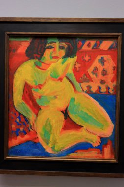 Albertina 'da resim ve sanat eserleri, sanat müzesi, 19. yüzyıl Habsburg sarayı eski ana baskı koleksiyonları ve 20. yüzyıl sanat eserleri Wien' de (Viyana), Avusturya