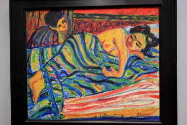 Albertina 'da resim ve sanat eserleri, sanat müzesi, 19. yüzyıl Habsburg sarayı eski ana baskı koleksiyonları ve 20. yüzyıl sanat eserleri Wien' de (Viyana), Avusturya