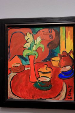 Albertina 'da resim ve sanat eserleri, sanat müzesi, 19. yüzyıl Habsburg sarayı eski ana baskı koleksiyonları ve 20. yüzyıl sanat eserleri Wien' de (Viyana), Avusturya