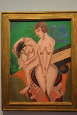 Albertina 'da resim ve sanat eserleri, sanat müzesi, 19. yüzyıl Habsburg sarayı eski ana baskı koleksiyonları ve 20. yüzyıl sanat eserleri Wien' de (Viyana), Avusturya