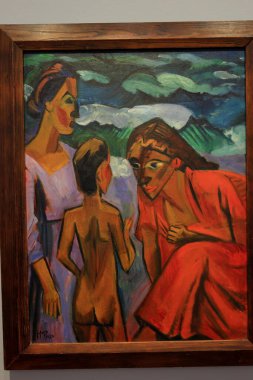 Albertina 'da resim ve sanat eserleri, sanat müzesi, 19. yüzyıl Habsburg sarayı eski ana baskı koleksiyonları ve 20. yüzyıl sanat eserleri Wien' de (Viyana), Avusturya