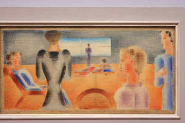 Albertina 'da resim ve sanat eserleri, sanat müzesi, 19. yüzyıl Habsburg sarayı eski ana baskı koleksiyonları ve 20. yüzyıl sanat eserleri Wien' de (Viyana), Avusturya