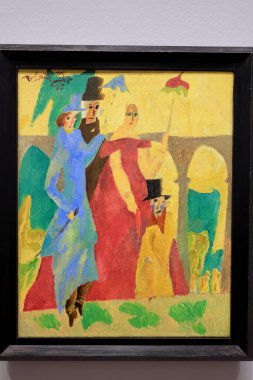 Albertina 'da resim ve sanat eserleri, sanat müzesi, 19. yüzyıl Habsburg sarayı eski ana baskı koleksiyonları ve 20. yüzyıl sanat eserleri Wien' de (Viyana), Avusturya