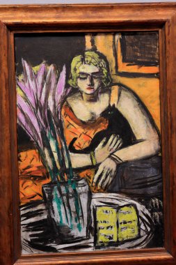 Albertina 'da resim ve sanat eserleri, sanat müzesi, 19. yüzyıl Habsburg sarayı eski ana baskı koleksiyonları ve 20. yüzyıl sanat eserleri Wien' de (Viyana), Avusturya