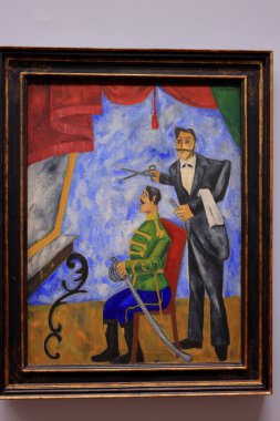 Albertina 'da resim ve sanat eserleri, sanat müzesi, 19. yüzyıl Habsburg sarayı eski ana baskı koleksiyonları ve 20. yüzyıl sanat eserleri Wien' de (Viyana), Avusturya