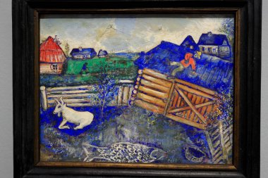 Albertina 'da resim ve sanat eserleri, sanat müzesi, 19. yüzyıl Habsburg sarayı eski ana baskı koleksiyonları ve 20. yüzyıl sanat eserleri Wien' de (Viyana), Avusturya