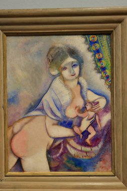 Albertina 'da resim ve sanat eserleri, sanat müzesi, 19. yüzyıl Habsburg sarayı eski ana baskı koleksiyonları ve 20. yüzyıl sanat eserleri Wien' de (Viyana), Avusturya