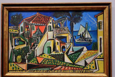 Albertina 'da resim ve sanat eserleri, sanat müzesi, 19. yüzyıl Habsburg sarayı eski ana baskı koleksiyonları ve 20. yüzyıl sanat eserleri Wien' de (Viyana), Avusturya