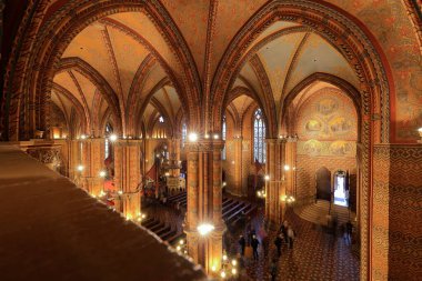Budapeşte Macaristan 'da Kral Matthias' ın adını taşıyan Budin Kalesi 'nin Leydisi Kilisesi.