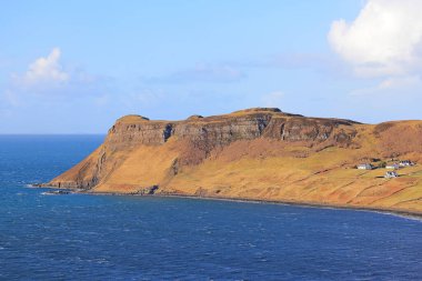 Skye Adası, İskoçya, İngiltere 'nin döngü yolunun manzarası