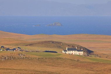 Skye Adası, İskoçya, İngiltere 'nin döngü yolunun manzarası