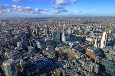 Londra, İngiltere 'deki tarihi binaların sokak manzarası