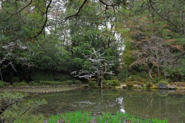 Okazaki Nishitennocho, Sakyo Ward, Kyoto, Japonya 'daki Heian Tapınağı, Shinto tapınağı ve peyzaj bahçeleri.