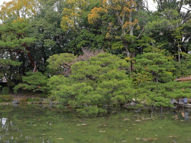 Okazaki Nishitennocho, Sakyo Ward, Kyoto, Japonya 'daki Heian Tapınağı, Shinto tapınağı ve peyzaj bahçeleri.