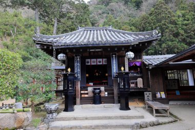Kiraz çiçekli Hasedera Tapınağı, Japonya 'da Shingon Budizmi' nin Buzan mezhebi için bir Budist tapınağı.
