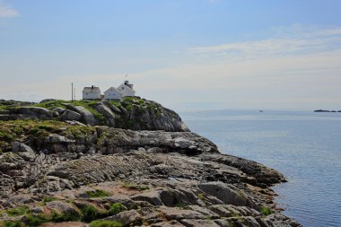 Norveç 'in Lofoten adalarındaki Henningsvr' de manzara