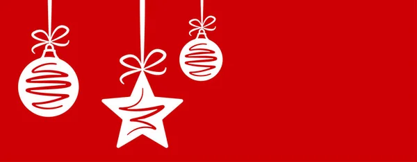 Modèle Bannière Vente Noël Illustration Vectorielle — Image vectorielle