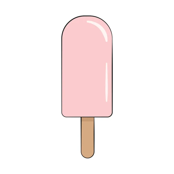 Ice Cream Stick Vector Illustration Cartoon — Stock Vector