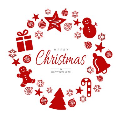 Mutlu Noeller ve mutlu yıllar. Vektör. Çizgi film