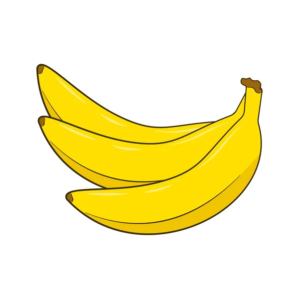 Mucchio Banane Illustrazione Vettoriale Cartone Animato — Vettoriale Stock
