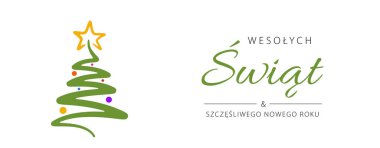 Mutlu Noeller ve Polonya 'da mutlu yıllar. Banner şablonu. Vektör illüstrasyonu