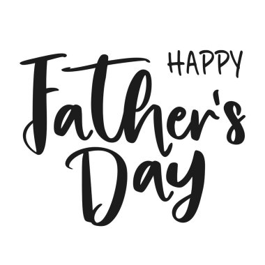 Happy Father's Day. Vector illustration. Isolated on white background