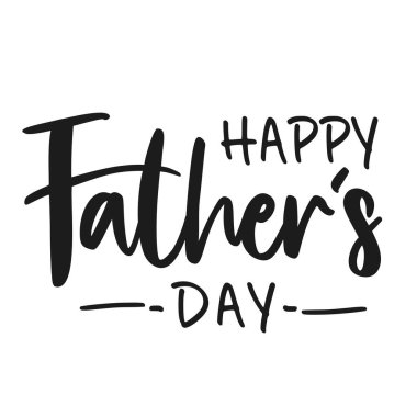 Happy Father's Day. Vector illustration. Isolated on white background